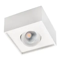 sg lighting -   montage externe cube blanc  verre